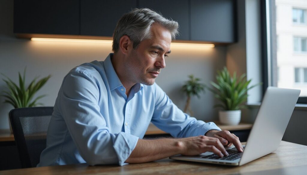 CTO Working on a Laptop